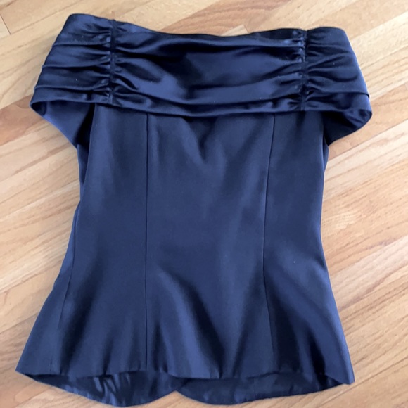 Elegant black evening blouse - Picture 3 of 4